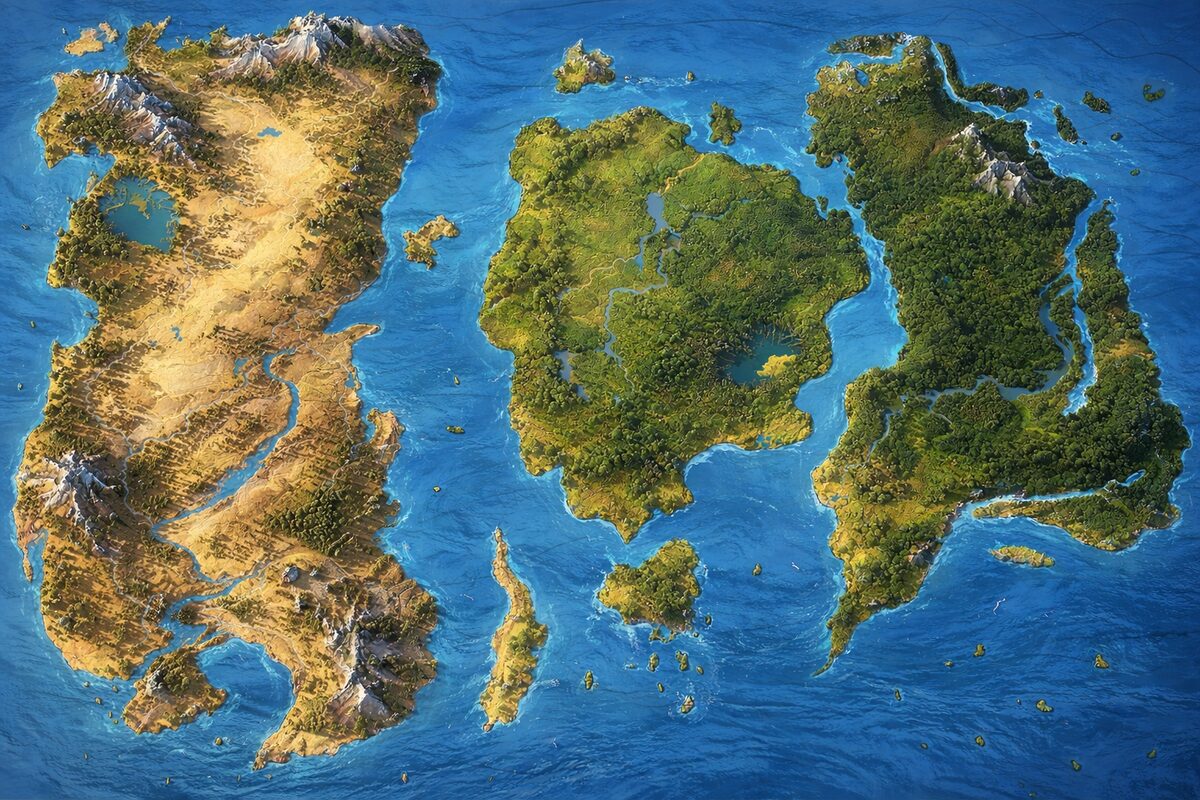 The WORLD Z fantasy world map